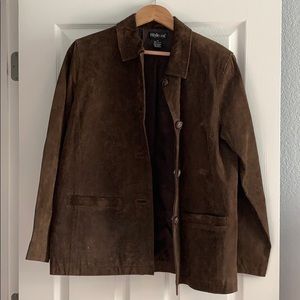 Ladies Suede Leather Jacket
